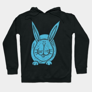 Rabbit, A Big , Fat, Blue Rabbit! Hoodie